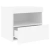 Comodini con luci LED 2 pz. Bianco 50x40x45 cm Anteprima dell’immagine prodotto 10