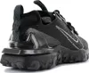 A black Nike React Vision shoe shown from the back-right side against a white background. Voir les images du produit