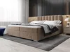 A bedroom scene featuring a large boxspring bed. Produktbild-Vorschau