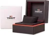 A Tissot watch box, open and closed, with the Tissot logo visible. Náhled obrázku produktu