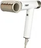 A white Shark brand hair dryer with a tan brush attachment is shown against a white background. Voir les images du produit