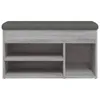 vidaXL Schuhbank Grau Sonoma 82x32x45,5 cm Holzwerkstoff Produktbild-Vorschau 5