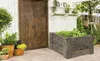 Beton Hochbeet Cube Antik dunkel braun mit vormontiertem Produktbild-Vorschau 4