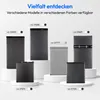 A collage of different refrigerator models displayed on white pedestals against a light gray background. Produktbild-Vorschau