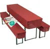NYVI Biertischhussen Set NYVIGala Rot - 3-teiliges Produktbild-Vorschau 1