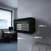 Extralink Armadio a rack 4U 600x600 nero montato a parete Anteprima dell’immagine prodotto 8