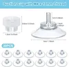 A diagram showing the dimensions of a suction cup with an M4 x 10mm thread, along with a display of 30 pieces of the product. Produktbild-Vorschau