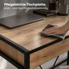 Schreibtisch LOFT PURE Craft Eiche 124 cm 2 Schubladen Produktbild-Vorschau 5