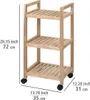 WENKO Wohn Regal ACINA Servier Roll Wagen Küchen Bad WC 3 Produktbild-Vorschau 4