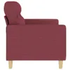 Cloris Designermöbel 2-Sitzer-Sofa Weinrot 140 cm Stoff Produktbild-Vorschau 4