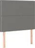 Boxspringbett mit Matratze & LED Dunkelgrau 90x200 cm Stoff Produktbild-Vorschau 7