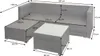 Poly-Rattan Garnitur HWC-F57, Balkon-/Garten-/Lounge-Set Produktbild-Vorschau 6