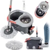 KADAX Spin Mop avec seau sur roulettes 128 cm Gris Voir les images du produit 1