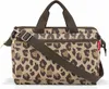 A studio shot of a leopard print bag. Podgląd zdjęcia produktu