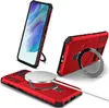 Pro Samsung Galaxy S21 FE 5G Pouzdro Magsafe Magnetic Ring Náhled obrázku produktu 1