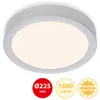LED Aufbauleuchte Deckenlampe 16,5 W 3000K Chrom-Matt IP20 Produktbild-Vorschau 2