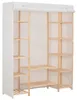 vidaXL Šatní skříň bílá 135 x 40 x 170 cm Látka Náhled obrázku produktu 7