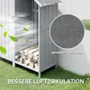 Outsunny Gartenschrank Holz Outdoor wetterfest Produktbild-Vorschau 5