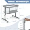 GOPLUS 3 in 1 Beistellbett, tragbares Reisebett mit Produktbild-Vorschau 7