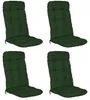 Beautissu Lot de 4 coussins pour fauteuils à dossier haut Voir les images du produit 1