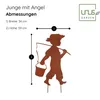 UNUS GARDEN Roststecker Gartenstecker Junge mit Angel Produktbild-Vorschau 4