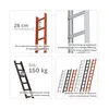 Dachleiter Anthrazitgrau 7 Sprossen Produktbild-Vorschau 3