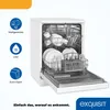 Exquisit Geschirrspüler GSP6312-030D weiss | Spülmaschine Produktbild-Vorschau 3