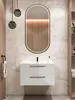 Armoire de salle de bain Stamar, blanche brillante, pour Voir les images du produit 6