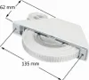 2 x INOVATEC Rollladen Halbeinlass Gurtwickler weiß Mini 5 Produktbild-Vorschau 3