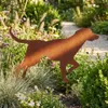 Décoration De Jardin Chien De Chasse En Acier Corten, Voir les images du produit 5