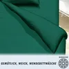 Bettwäsche 135x200 2 Teilig Einfarbig Grün Kissenbezug Produktbild-Vorschau 4