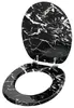 SANILO® WC-bril, marmerlook, zwart. Direct van de Productafbeelding-voorbeeld 4