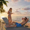 Strandliege klappbar leicht 2er Set, verstellbar mit Produktbild-Vorschau 2