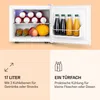 Mini lodówka Klarstein, cicha, 5–15 °C, minibar, 17 l, Podgląd zdjęcia produktu 7