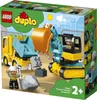 LEGO DUPLO Bagger und Laster Spielzeug mit Baufahrzeug für Produktbild-Vorschau 8