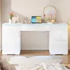 Scrivania Merax, finitura lucida con illuminazione a LED, Anteprima dell’immagine prodotto 4