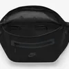 An open black Nike hip pack is shown from a top-down perspective. Náhľad obrázku produktu