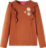 vidaXL Camicia a maniche lunghe per bambini Cognac 116 Anteprima dell’immagine prodotto 7