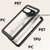 An exploded view diagram of a phone case for a Google Pixel 9, showing its different material layers. Produktbild-Vorschau