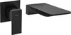 A black wall-mounted faucet and its control handle. Náhled obrázku produktu