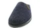 A single blue slipper is shown against a white background. Voir les images du produit
