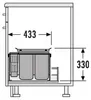 Hailo Abfallsammler 3630601 XX Inset Aufsatz XXL 2x 8,5 + Produktbild-Vorschau 4
