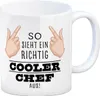 So sieht ein richtig cooler Chef aus Kaffeebecher für die Produktbild-Vorschau 1