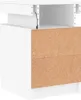 Nachttische mit LED-Leuchten 2 Stk. Weiß 35x39x55 cm Produktbild-Vorschau 9