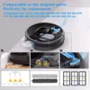 A collage of images showing replacement parts for an iRobot Roomba vacuum cleaner, including side brushes, main brushes, and filters, along with diagrams illustrating the product's functionality. Produktbild-Vorschau