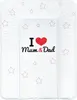 Wickelauflage New Baby I love Mum and Dad weiß 70x50cm Produktbild-Vorschau 1