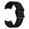 A black silicone watch band is shown against a white background. Produktbild-Vorschau
