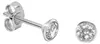 Solitär Ohrstecker Silber 925 Ohrringe mit Zirkonia 3 mm Produktbild-Vorschau 1