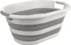 A collapsible laundry basket with handles, shown against a white background. Produktbild-Vorschau