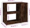 vidaXL Odkládací stolek Smoked Oak 60x30x50 cm Materiál Náhled obrázku produktu 7
